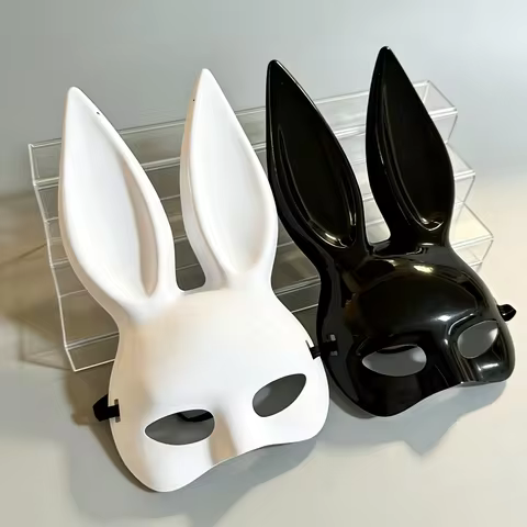1pc/Bunny Mask Masquerade Party Bunny Ear Mask Bunny Girl Mask Halloween Bunny Dance Party