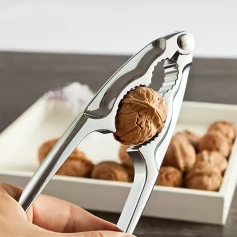 Zinc Alloy Nuts Cracker Nutcracker Sheller Nut Opener Peeling Walnut Tool Pine Hazelnut Clip Kitchen