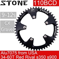 Stone Round Hollow Chainring 110BCD for Force Red Rival S900 36 38 40 42 46 48 58 60T MTB Road Bike 