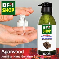 Anti Bacterial Hand Sanitizer Gel with 75% Alcohol  - Agarwood Anti Bacterial Hand Sanitizer Gel - 500ml