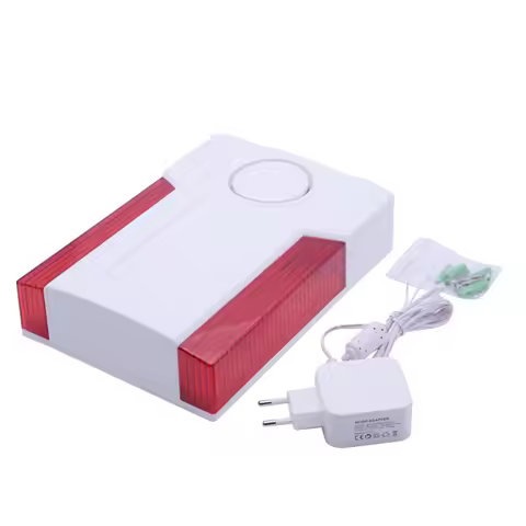 433MHz 868MHz Outdoor Indoor Waterproof 120dB Strobe Flash Siren Alarm for Focus Alarm Panel ST-VGT 