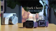 100% Apple Orignial Apple Watch 41/45mm Dark Cherry Leather Link 皮製手環錶帶