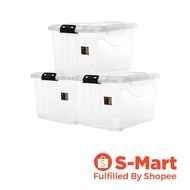 Citylife Storage Box With Wheels 30L, Pack of 3