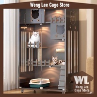 Wooden Cat Cage Large Cat House Pet Villa Sangkar Kucing Besar Rumah Kucing Indoor Cats Cages
