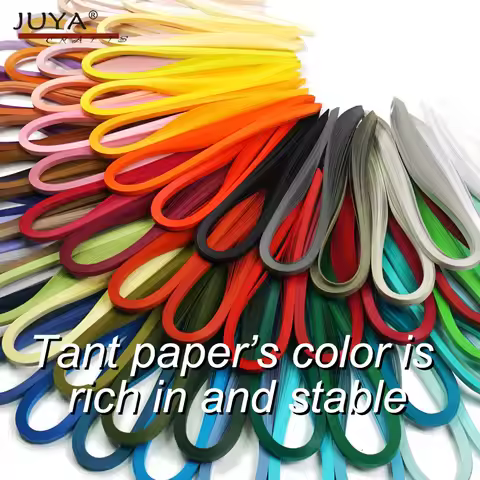 JUYA Tant Paper Quilling Set with 96 Single Colors,1.5/3/5/7/10mm Width,40 Strips/pack, paper quilli