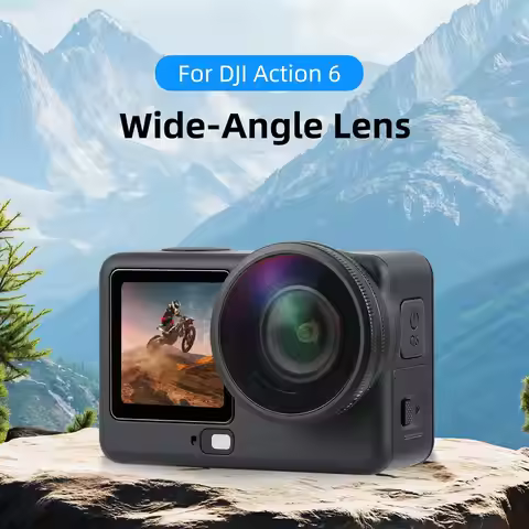 For DJI Osmo Action 6 PULUZ FOV Boost Lens 185 Degree Wide Angle Lens