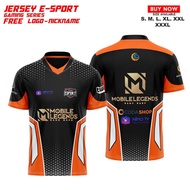 T-shirt JERSEY GAMING MOBILE LEGEND ML FREE NICKNAME And XNWR FF5140
