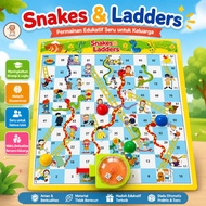 MESIN Snakes and Ladders Ludo Jumbo Snakes and Ladders Toy with Lights for Learning Eduction Countin