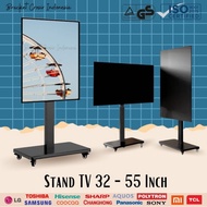 LED TV Bracket standing wheels rotate 90 Stand floor TV rotation 32-55 inch TV Stand rotating