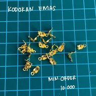 (5 grams) Gold Kodokan 2-hole stopper clip