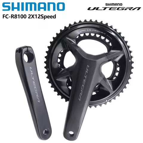 SHIMANO ULTEGRA R8100 Crankset 2x12 Speed HOLLOWTECH II Bicycle Chainwheel 50-34T/52-36T 165MM/170MM
