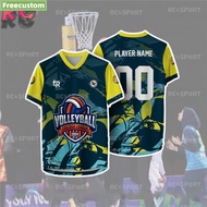 2025NEW Volleyball Fresh Design Volleyball Jersey Custom Name Baju  Lelaki Malaysia Team Outdoor Spo