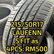 215/50R17 LAUFENN Second Hand Tyre | Tayar Terpakai | 80-90% Tread