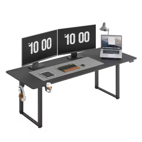 Electric Lifting Table, Square Standing Computer Desk Stand Up Desk With 4 Legs Sit Stand Desk Adjus