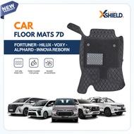 XSHIELD - (Bg. driver) 7D Car Carpet alphard voxy reborn Fortuner hillux - Durable - FLOOR MATS 7D