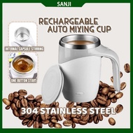 380ml Auto Stirring Mug Rechargeable Self Stirring Mug Coffee Cup 304 Stainless Steel Auto Mix Mug
