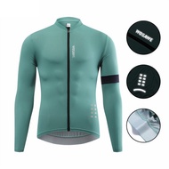 MUTUER  Bicycle Bike Cycling Long Sleeve Jersey Shirts Clothing For Men MTB Mountain Downhill Breathable Reflective