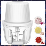 (RZDW) 400ML Electric Garlic Chopper 6 Blades Garlic Grinder Mini USB Portable Veggie ChopperGarlic