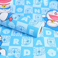 10M GIẤY DÁN TƯỜNG SẴN KEO DOREMON CHỮ (10m x 45cm) - DOREMON RẺ LK130