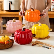 Pumpkin Bowl Creative Ceramic Bowl Ceramic Soup Bowl Thanksgiving Decoration Creative Tableware Desk