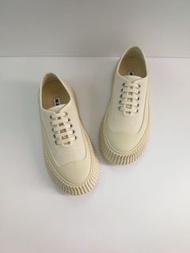 JIL SANDER 低幫厚底帆布鞋 sneakers 米白35 37 39 ❤️2️⃣9️⃣1️⃣0️⃣