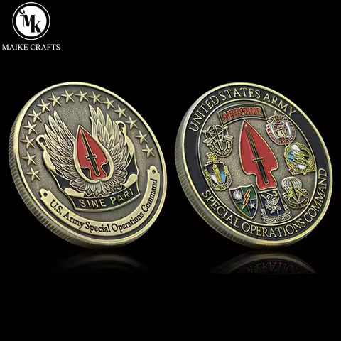 United States Army Special Operations Command Commemorative Coin United Stated Army Challenge Coin C