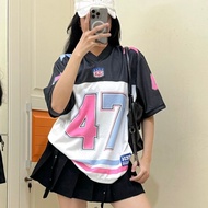 QZR / 47 / Number Series / Jersey / Streetwear / Oversize / Music / Boxy Fit / Vintage / Blocke Core