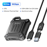 M.2 NVMe 2230 SSD Enclosure USB Type C การถ่ายภาพกลางแจ้งกันน้ำตกใจ USB C 3.2 Gen 2 Type-C 10Gbps กล