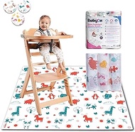 Under Highchair Splat Mat for Floor | 30 Pcs Disposable Waterproof Activity Splash Mat | for Baby - Kids | 40"x47" Splat Mat for Meal Picnic Art Craft | Baby Led Weaning Supplies (Mix Package)