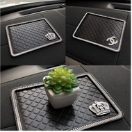 Anti-slip Mat for Car Dashboard CHNEL CROWN Bling Bling Frame MEDIUM 18 x 14cm