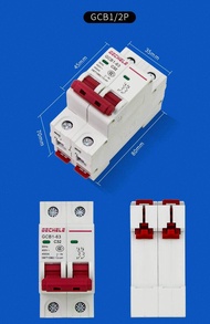 ลูกเซอร์กิต เบรคเกอร์ ลูกย่อย Circuti Breaker MCB 2P AC/DC : 6A/10A/16A/20A/25/32A/40A/50/63A