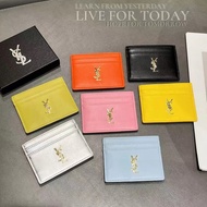 HOT_YSL New YS Bank Card Soft Skin Texture Portable Mini ID Ins Female Style Internet Celebrity Same