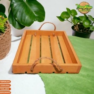 Wooden tray aesthetic box rustic tray photo props tray - 28 x 16 x 4 cm