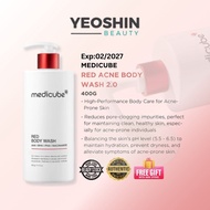 Medicube Red Acne Body Wash 2.0 400g Exp : 2027/2