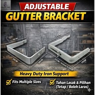 Adjustable Iron Gutter Bracket Rainwater Support | Bracket Longkang Boleh Laras Besi Roofing Gutter 