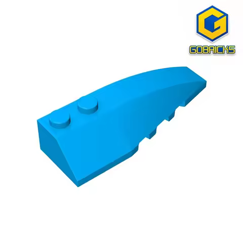 Gobricks GDS-745 RIGHT SHELL 2X6 W/BOW/ANGLE compatible with lego 41747 children's DIY Educational B