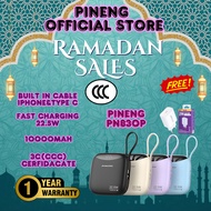 3c cerdificate approved Pineng PN-830p 10000mAh Power Bank BuiltIn Cable lighthing & type c 22.5W