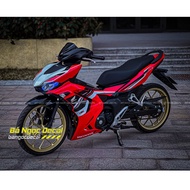 Zin HRC 2024 red and black sticker winner x v3 v4 car sticker hrc color white mask 3-layer removable