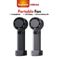 Dependz F83 Portable Handheld Fan with 4000-6000mAh Battery, 100-Speed Control, Ultra-Quiet Brushles