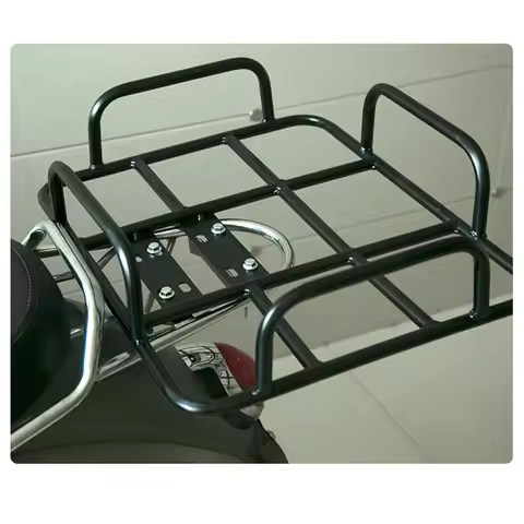 Electric Bike Rack Food Delivery Box Rack Rear Grille 80kg Loading Seamless Steel Tube Universal for