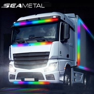 SEAMETAL 24V Truck Light Colorful Warning Light Strip LED Light Streamer