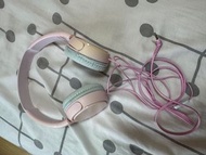 Sony 3.5mm兒童頭帶式耳機 kids headphones SONY 粉紅色 頭戴式耳機