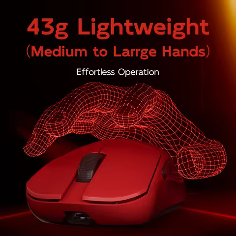 FGG MADLIONS MAD G Ultra-lightweight Wireless Mouse PAW3395 Gaming And 0ffice Dual-mode Gaming Mouse