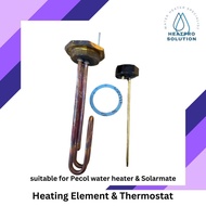 Heating Element and Thermostat best fit for Pecol Brand of Water Heater Storage / Solarmate heater