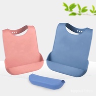 New Adult Silicone Bib Lengthen and Thicken Elderly Bib Adult Large Silicone Pinny Bib