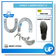 Kasut Ladam Horse Shoe U Shape Ladam Besi Kasut Boot untuk Kawad Ladam Depan Kasut Potong Ladam U