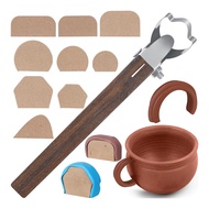 Pottery Handle Making Tool with 9 Pcs Mug Handle Mold Adjustable Clay Pottery Tools Ceramic Tools Po