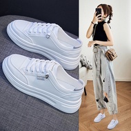 Korean Version White Shoes Female Trendy Students 2025 Spring Thick-Soled Platform Shoes Female Stre