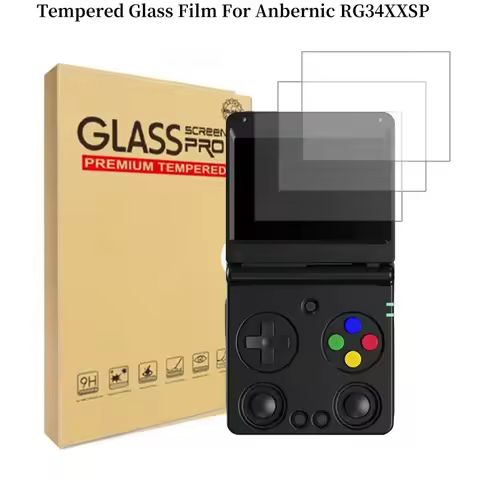 For Anbernic RG34XXSP Screen Protector HD Tempered Film Anti-scratch RG34XX SP Tempered Glass Screen