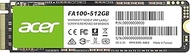 Acer FA100 M.2 PCIE 3X4 NVME 3D NAND SOLID STATE DRIVE (SSD) 512GB BL.9BWWA.119 - Local Unit
